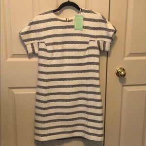 NWT Sail to Sable Navy/White Tweed Dress